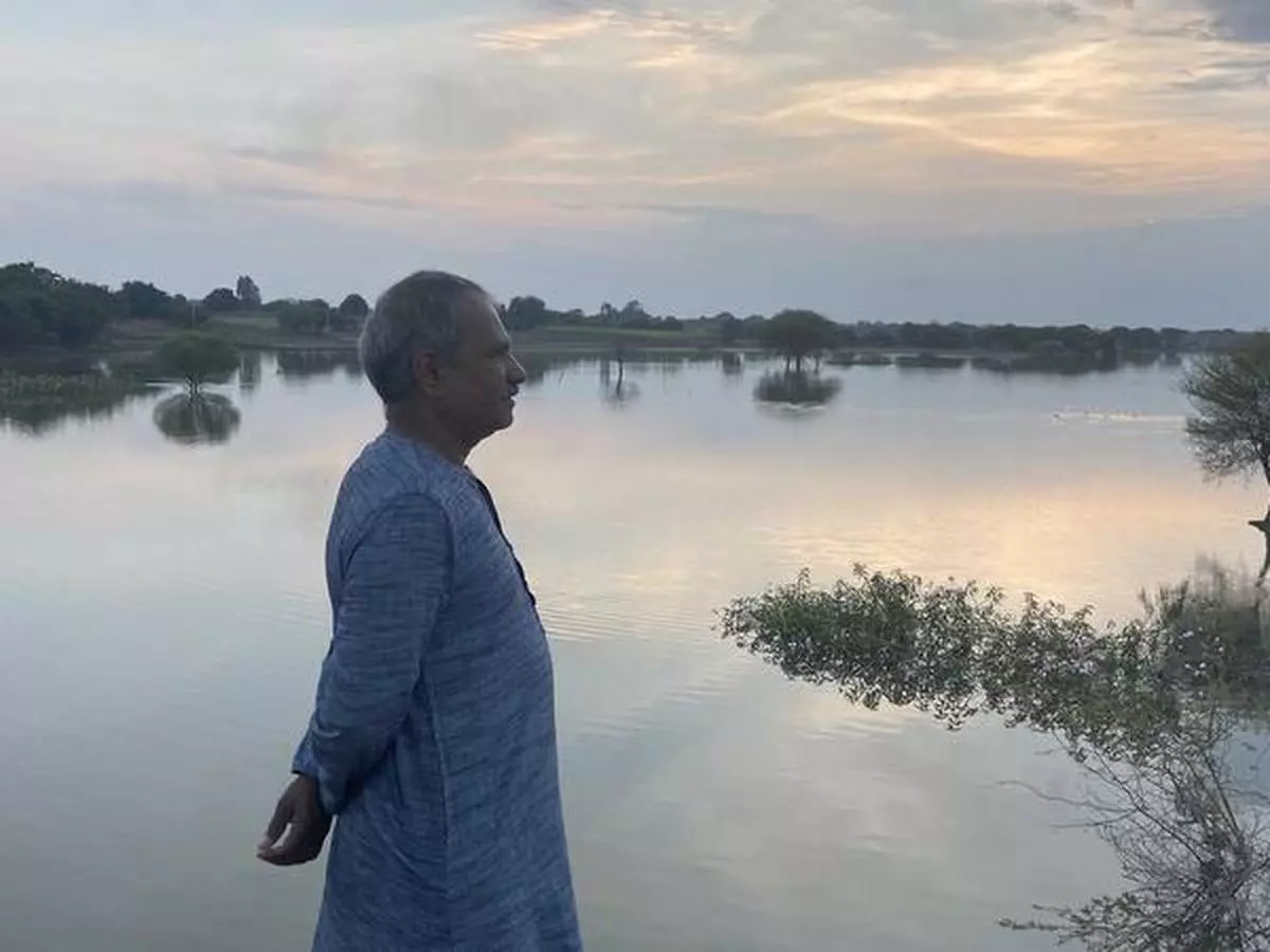 The man and the river: Mahadev Gomare at the 143-km long, rejuvenated Manjara River
