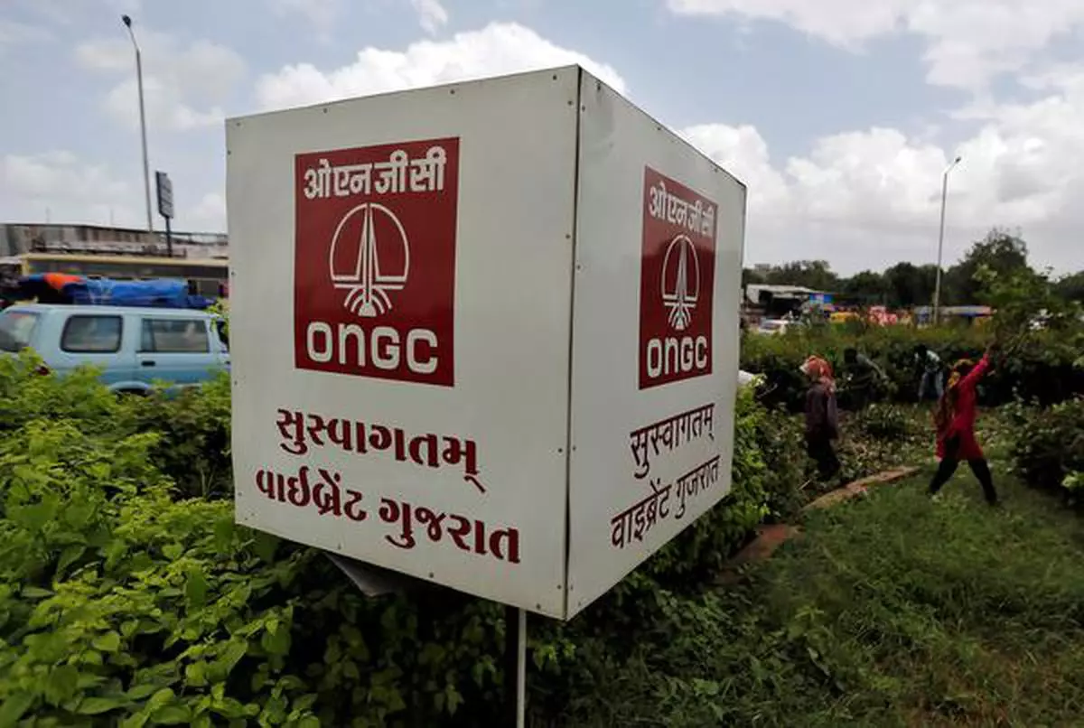 The logo of Oil and Natural Gas Corp’s (ONGC)