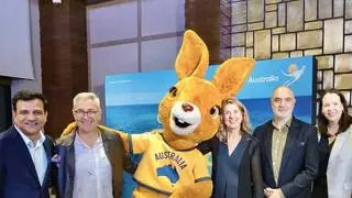 Paul Murphy, ejecutivos de turismo de cónsul de Australia y Turismo australiano lanzó una nueva campaña de marketing en Mumbai el miércoles 20 de agosto de 2025. Paul Murphy, ejecutivos de turismo de cónsul de Australia y Turismo australiano lanzó una nueva campaña de marketing en Mumbai el miércoles 20 de agosto de 2025.
