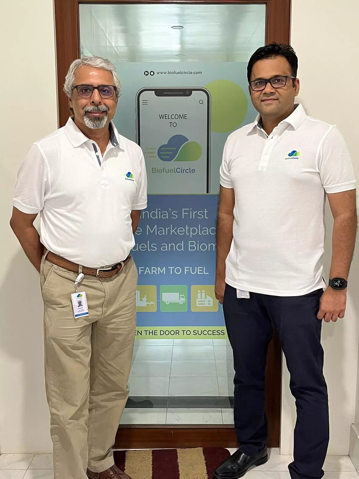 Suhas Baxi (left), CEO and co-founder, BiofuelCircle, with Ashwin Save, co-founder