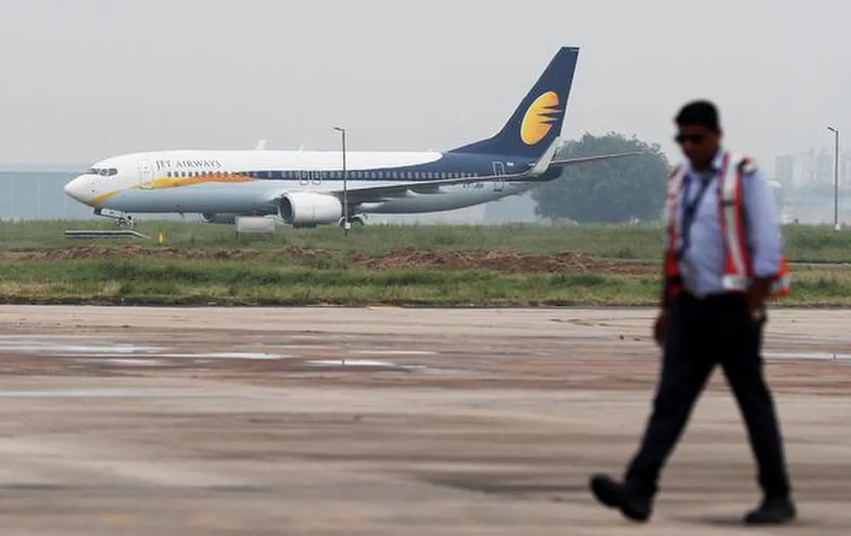 FILE PHOTO of a Jet Airways passenger plane
