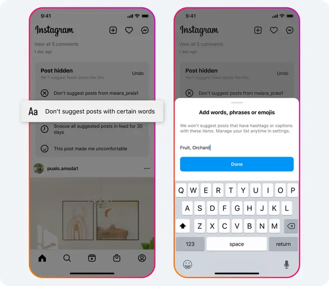 Hide posts by keywords on Instagram Hide posts by keywords on Instagram