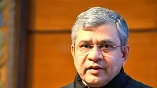 Ashwini Vaishnaw, Minister of Electronics and Information Technology. He emphasised that India prioritises AI safety, establishing eight dedicated institutions and developing ethical AI frameworks. 