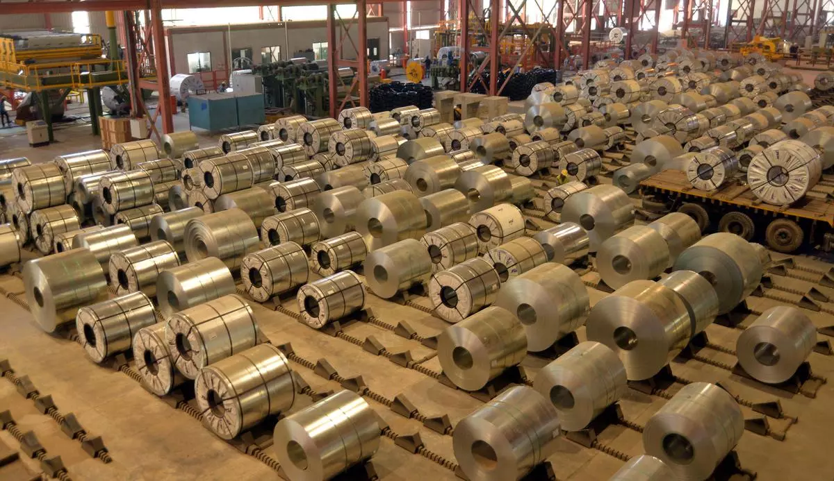  A view of cold rolled auto grade steel 