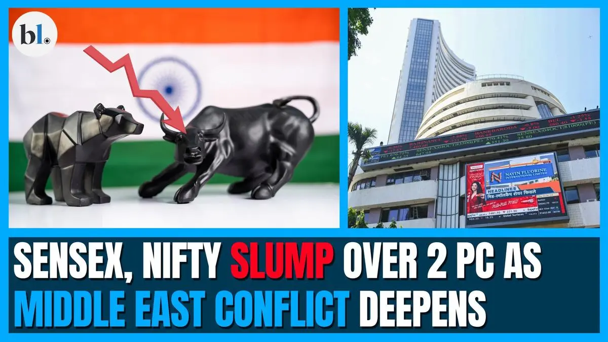 Sensex, Nifty slump over 2 pc as Middle East conflict deepens - The Hindu BusinessLine