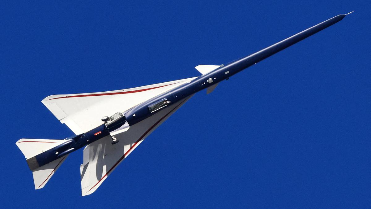 NASA’s X-59 ‘quiet’ supersonic jet takes first flight over California