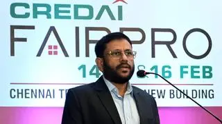 Mohamed Ali, President, CREDAI Chennai. Mohamed Ali, President, CREDAI Chennai.