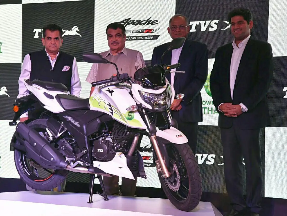 tvs ethanol bike