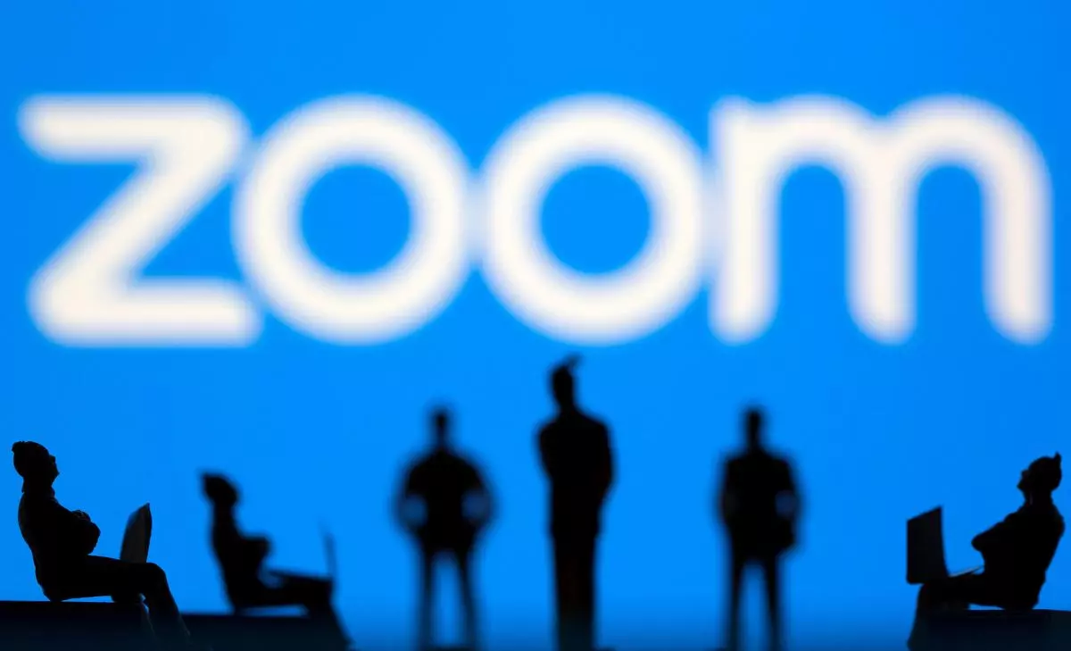 The Zoom logo in this illustration 