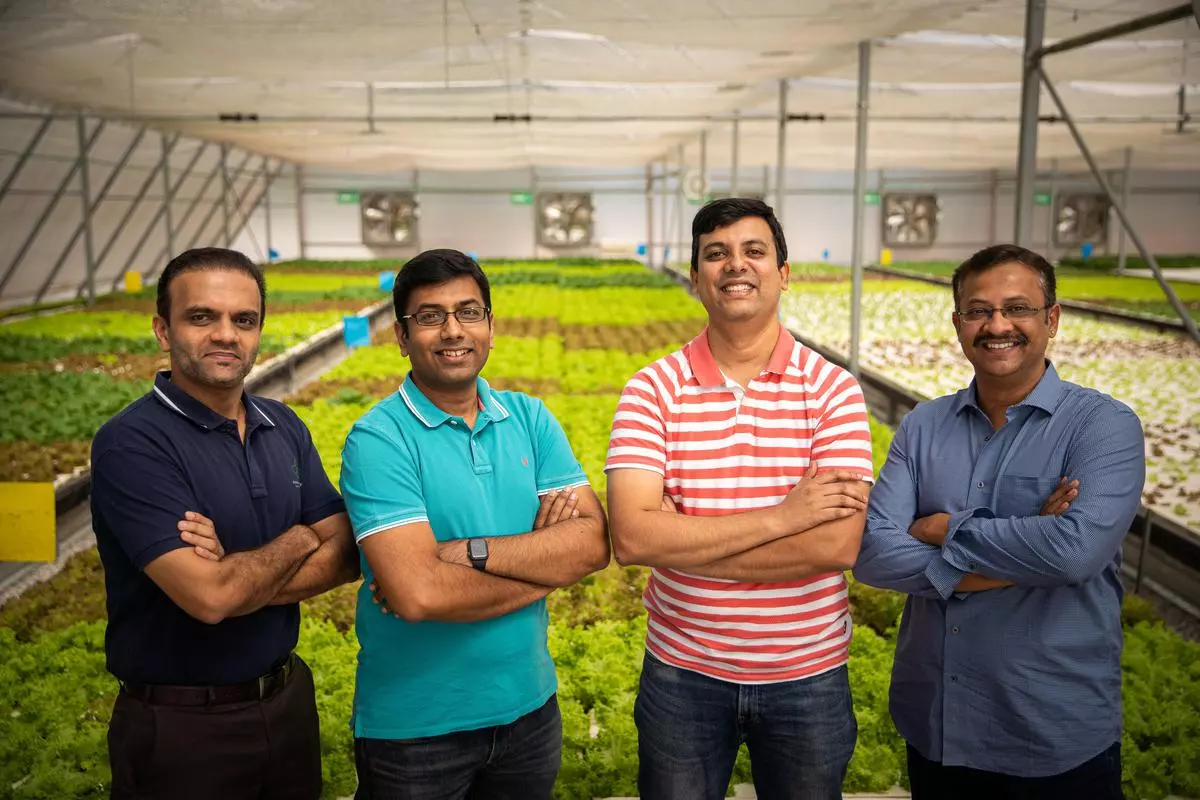 (L to R) Deep Rooted Co-Founders Santosh, Avinash, Gururaj and Arvind