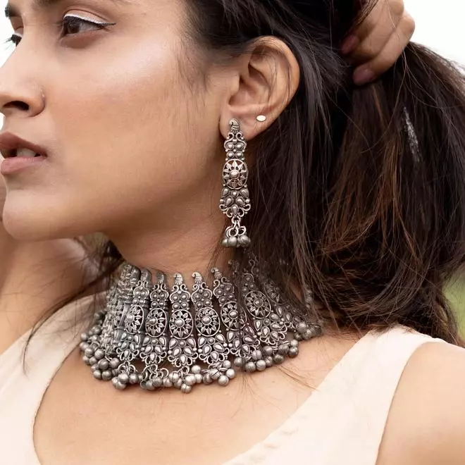 Antique-style silver jewellery from Teejh 