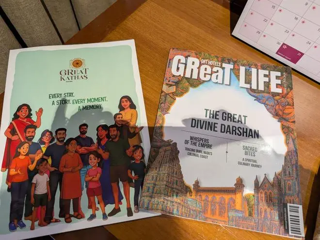 Comic books titled The GReaT Katha introducs guests to various experiences at GRT Hotels