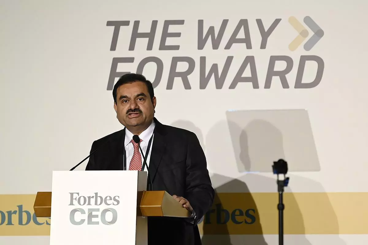 Adani Group chairman Gautam Adani speaks during the Forbes CEO Summit in Singapore, on Tuesday, September 27, 2022. 