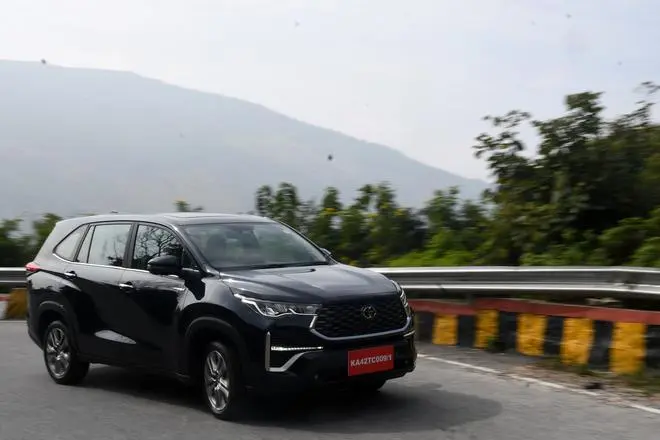 For the Hycross, Toyota has attempted to infuse a bit of SUV flavour into the design For the Hycross, Toyota has attempted to infuse a bit of SUV flavour into the design