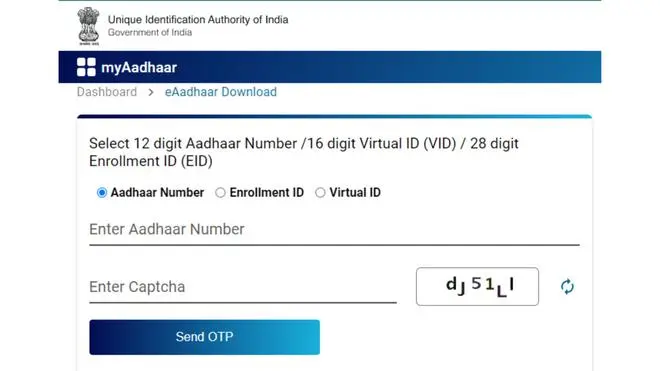Download eAadhaar Download eAadhaar