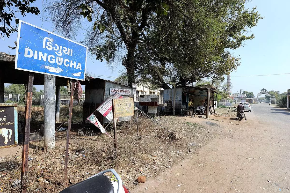 A street of Dingucha Village, Gandhinagar district, Gujarat