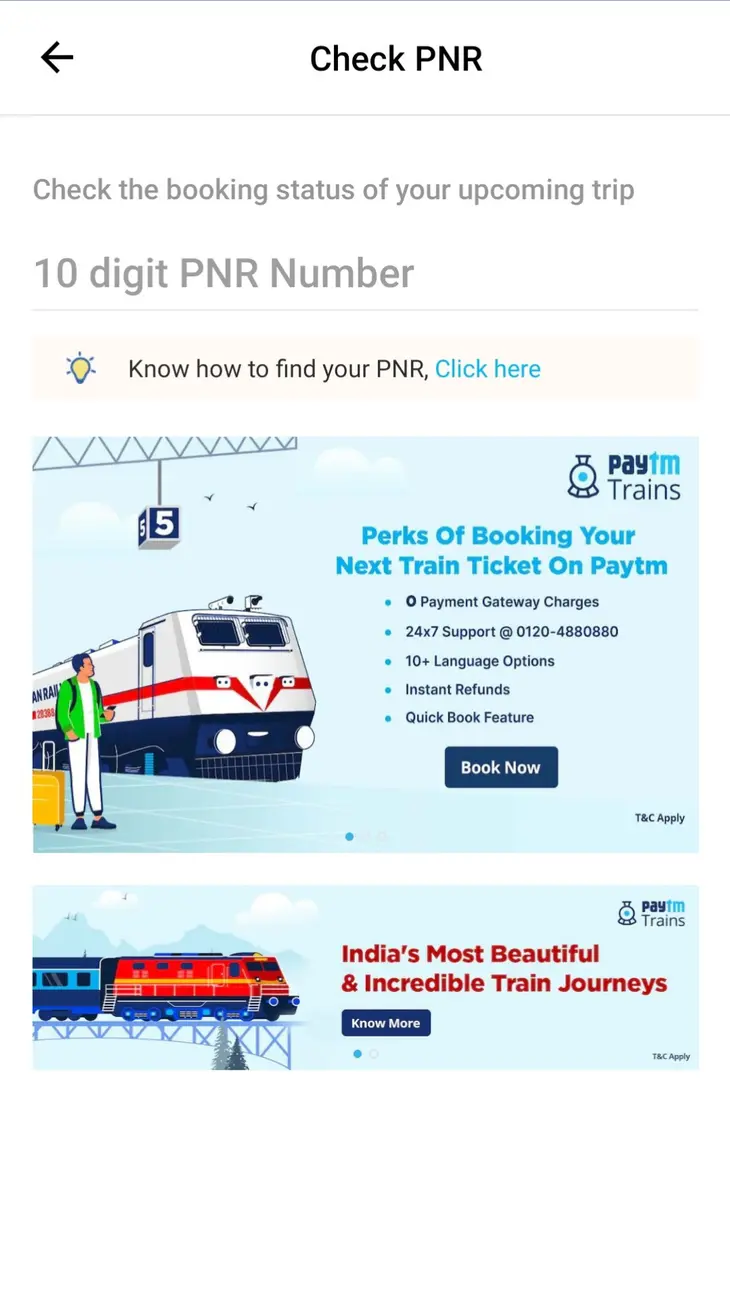 Indian Railways: How to check live train status, PNR status on Paytm ...