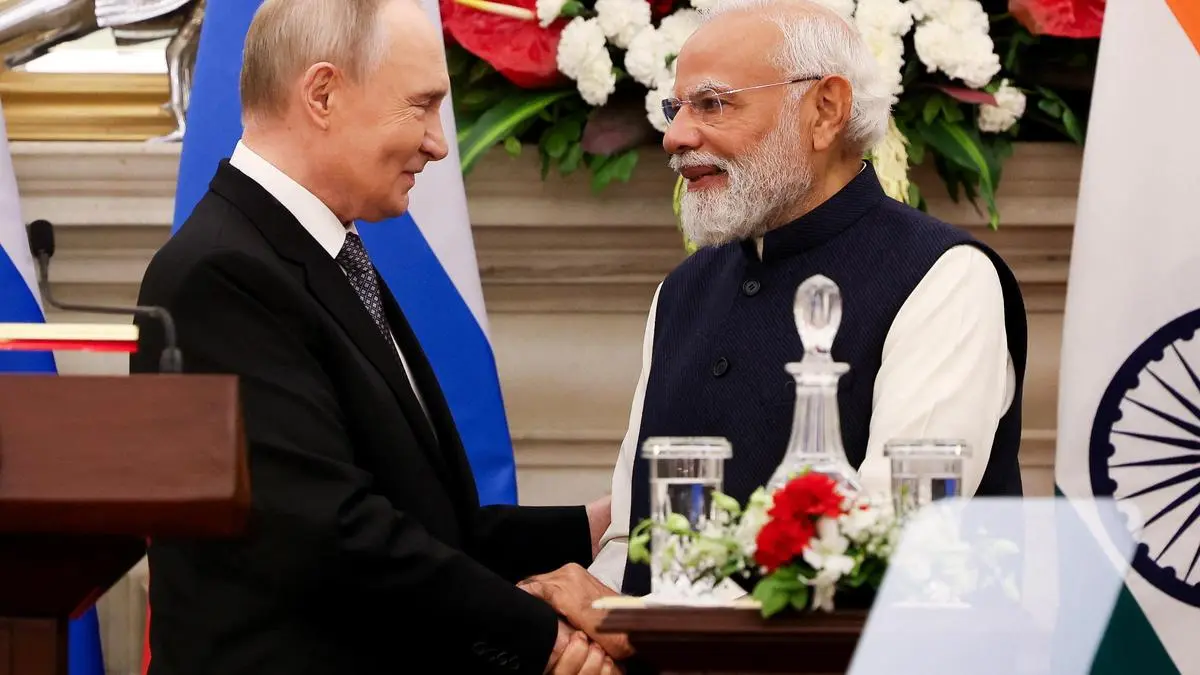 India-Russia cooperation to expand in sectors such as aviation, space, AI, military tech: Putin