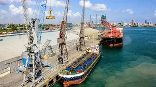 MOVING TALE: At Tanzania’s Dar es Salaam port, Adani Ports & SEZ runs a terminal MOVING TALE: At Tanzania’s Dar es Salaam port, Adani Ports & SEZ runs a terminal
