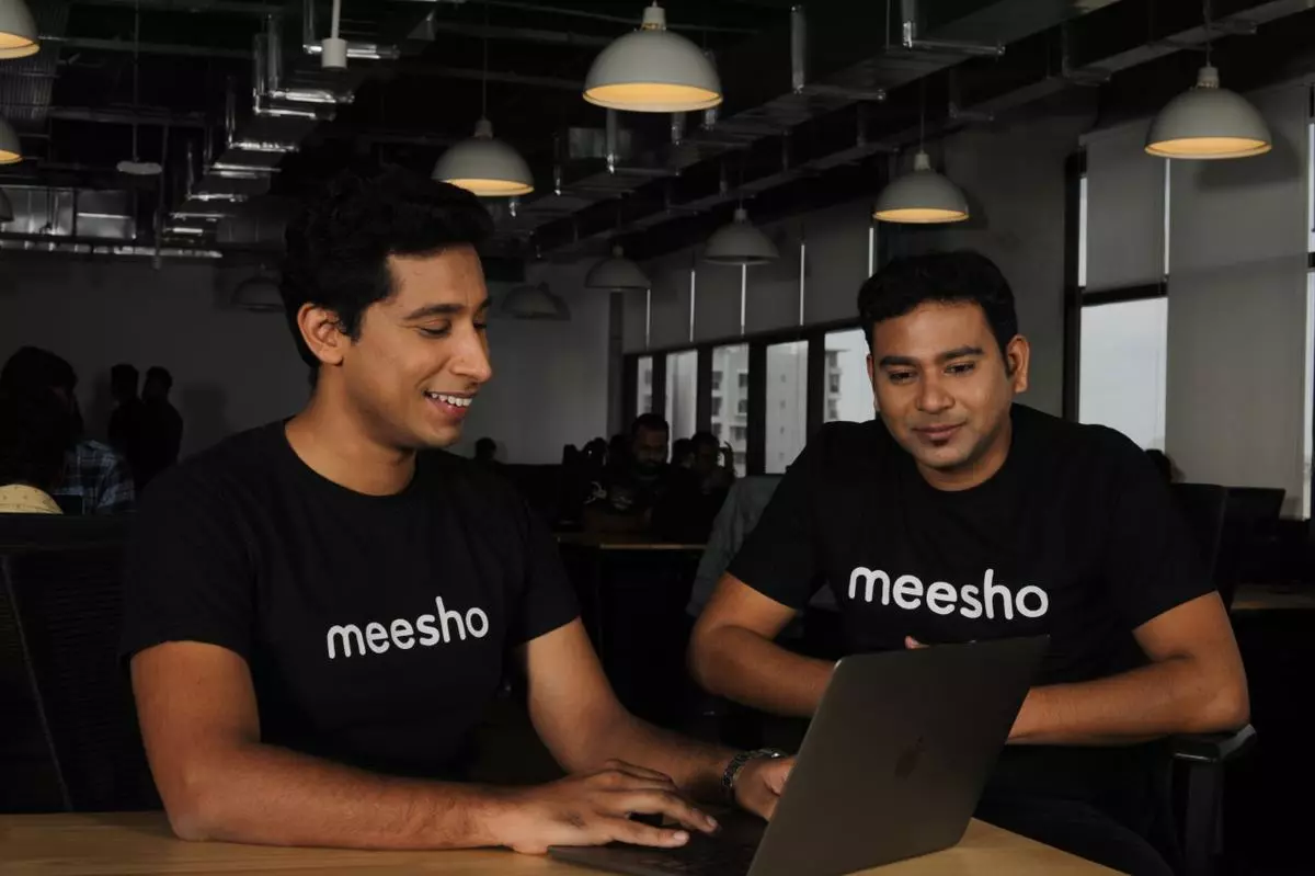 Vidit Aatrey, Founder and CEO, and (right) Sanjeev Barnwal, Founder and CTO, Meesho