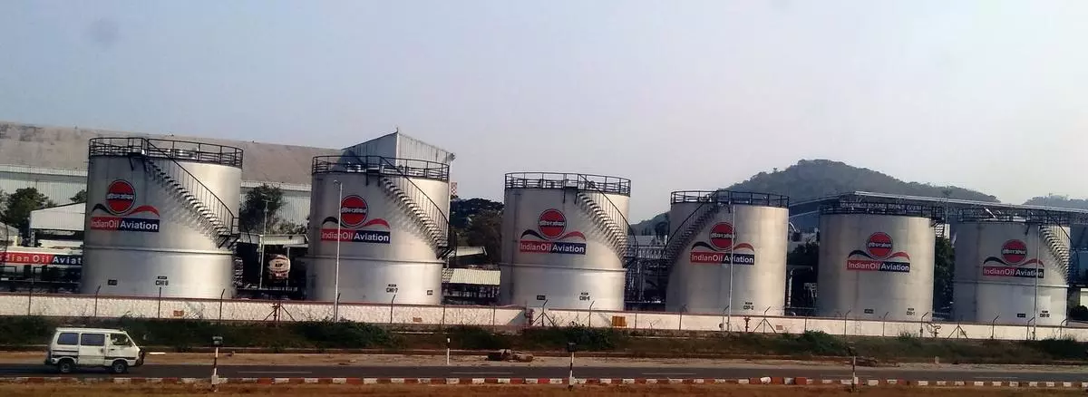 File Photo: Indian Oil Aviation fuel station at Kamaraj Terminal at Meenambakkam.