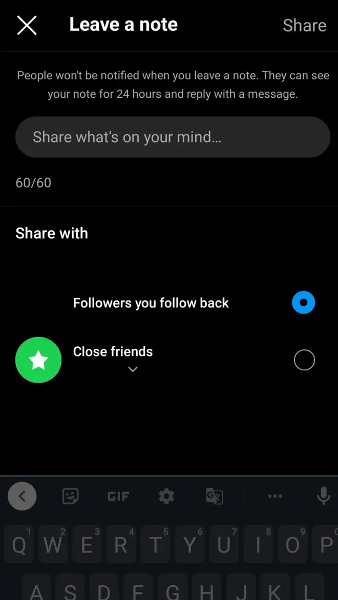 Write and share a short note Write and share a short note