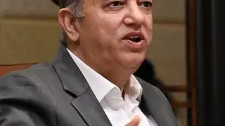 Anil Aggarwal, MD and CEO, Shriram General Insurance Company, at a press conference, in Chennai on Monday 