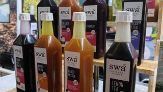Artisanal syrups on display at Aahar 2025 in New Delhi
