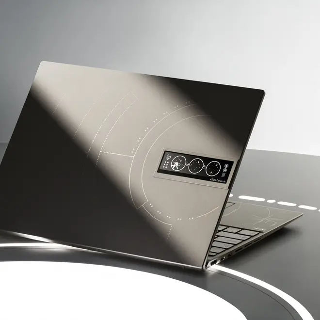 This Zenbook is an ode to an ASUS laptop that was sent to space as part of the MIR mission. This Zenbook is an ode to an ASUS laptop that was sent to space as part of the MIR mission.