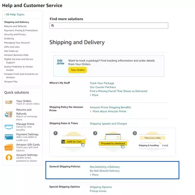 Amazons App Delivery  Shipping Methods  317 of 656 Delivery  Shipping  Methods Examples  Baymard Institute