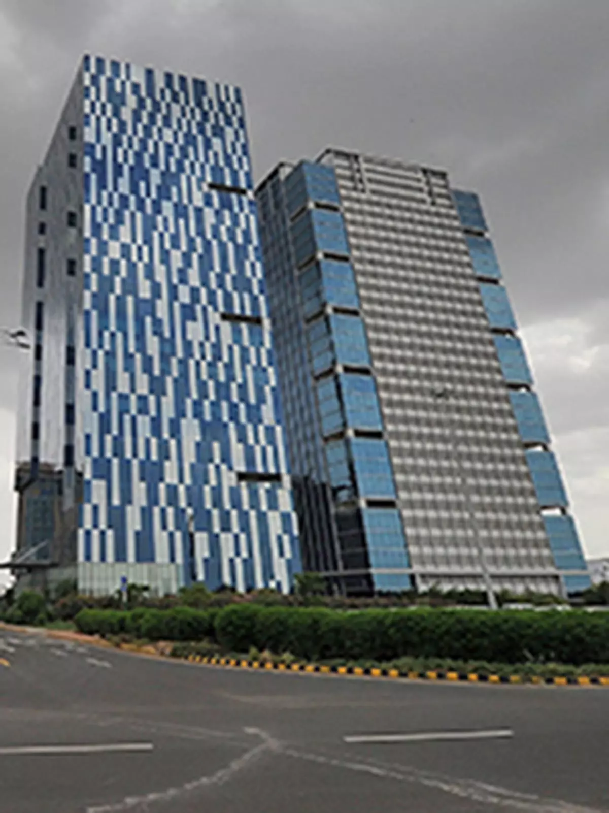 A view of  Gujarat International Finance Tec - City (GIFT City) in Gandhinagar 