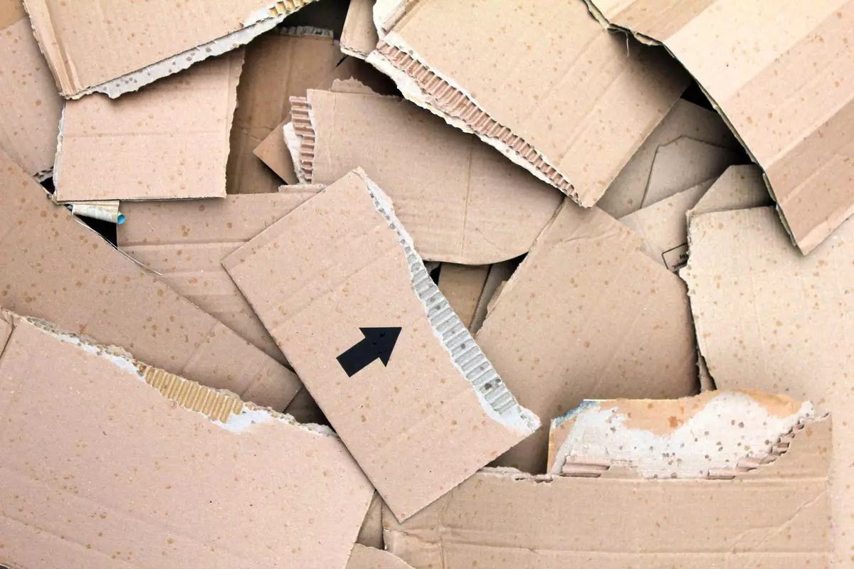 Corrugated paper is used as packaging material (file image)