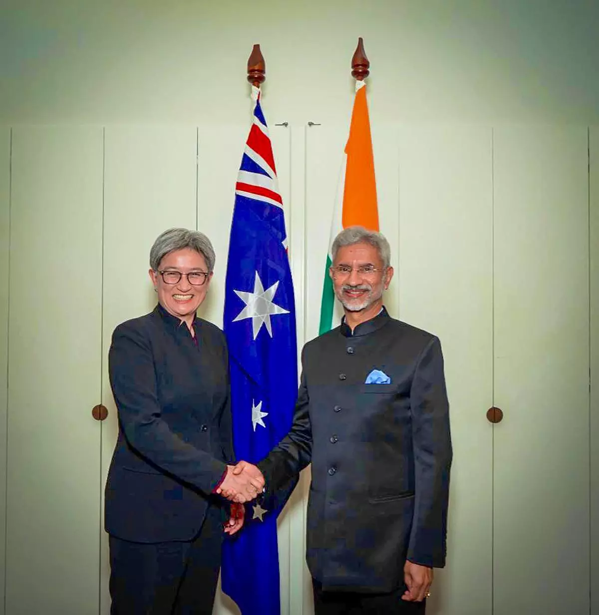 Canberra: External Affairs Minister S. Jaishankar with Minister for Foreign Affairs of Australia Penelope Wong during the 13th Foreign Ministers’ Framework Dialogue, in Canberra, Australia, Monday, Oct. 10, 2022. (PTI Photo)