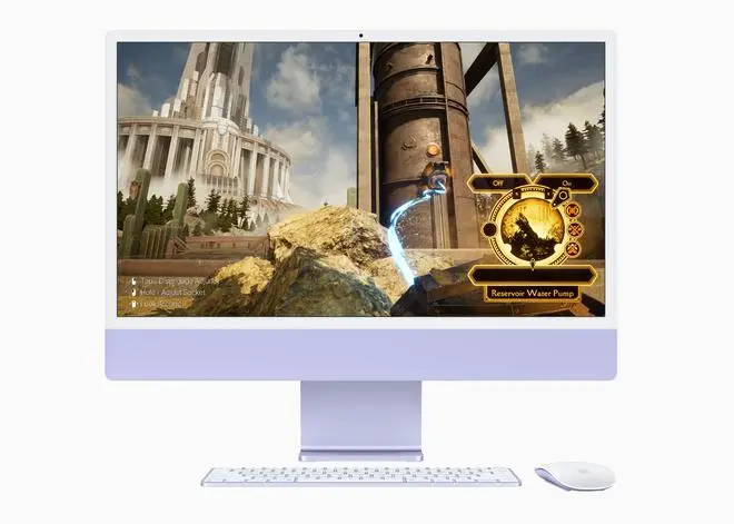Games get even better on iMac with M3, delivering incredible performance and breathtaking graphics. Games get even better on iMac with M3, delivering incredible performance and breathtaking graphics.