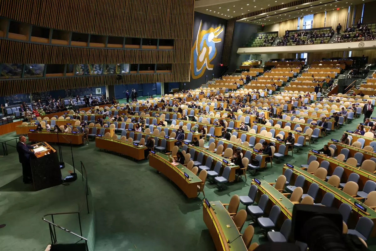 The 77th United Nations General Assembly at U.N. headquarters in New York