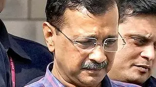 Delhi Chief Minister Arvind Kejriwal. The ED justifies Kejriwal’s arrest, stating that the investigating officer possessed material indicating his guilt of money laundering. Delhi Chief Minister Arvind Kejriwal. The ED justifies Kejriwal’s arrest, stating that the investigating officer possessed material indicating his guilt of money laundering.
