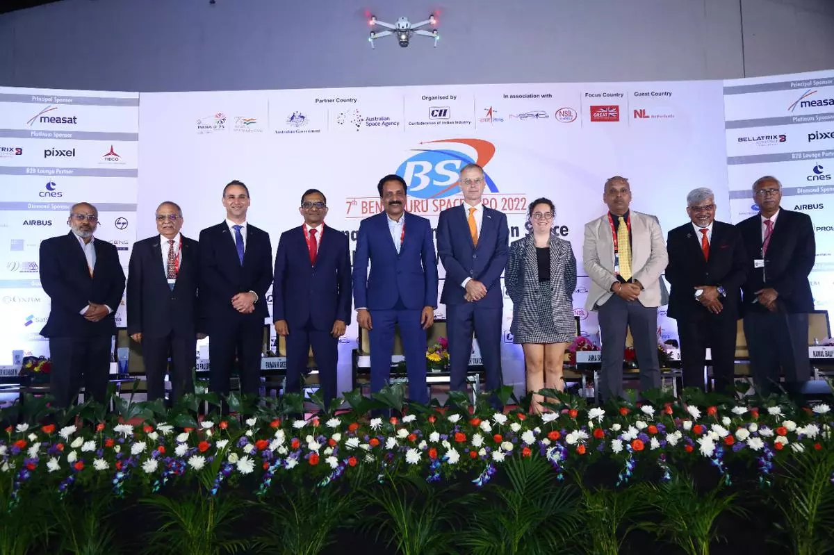 Inauguration of the 7th edition of Bengaluru Space Expo held at Bengaluru International Exhibition Centre. 