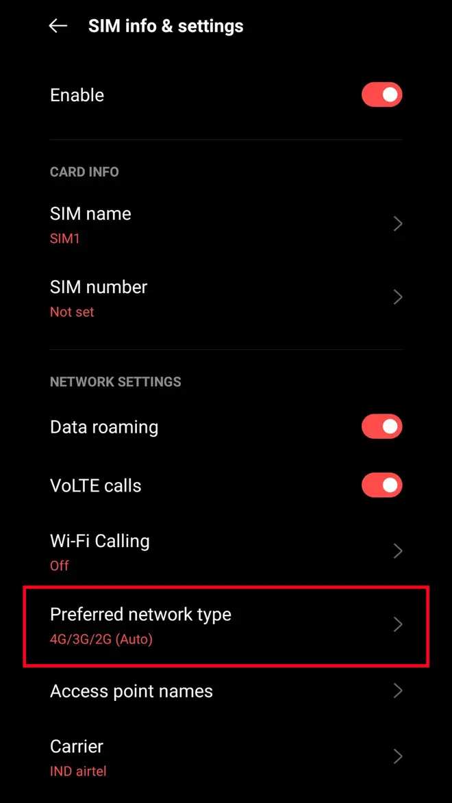 Supported devices has an “5G/4G/3G/2G (Auto)“ option Supported devices has an “5G/4G/3G/2G (Auto)“ option