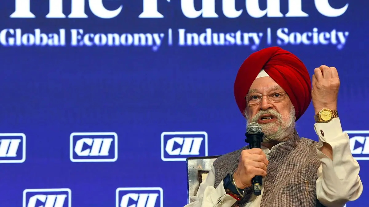 Fuel storage tanks representing India's crude oil and LPG reserves