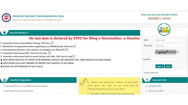 Log in to your EPF account Log in to your EPF account