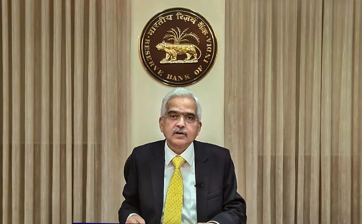 File Photo: RBI Governor Shaktikanta Das speaks during a press conference announcing the central bank’s monetary policy statement in Mumbai on February 8, 2023. 