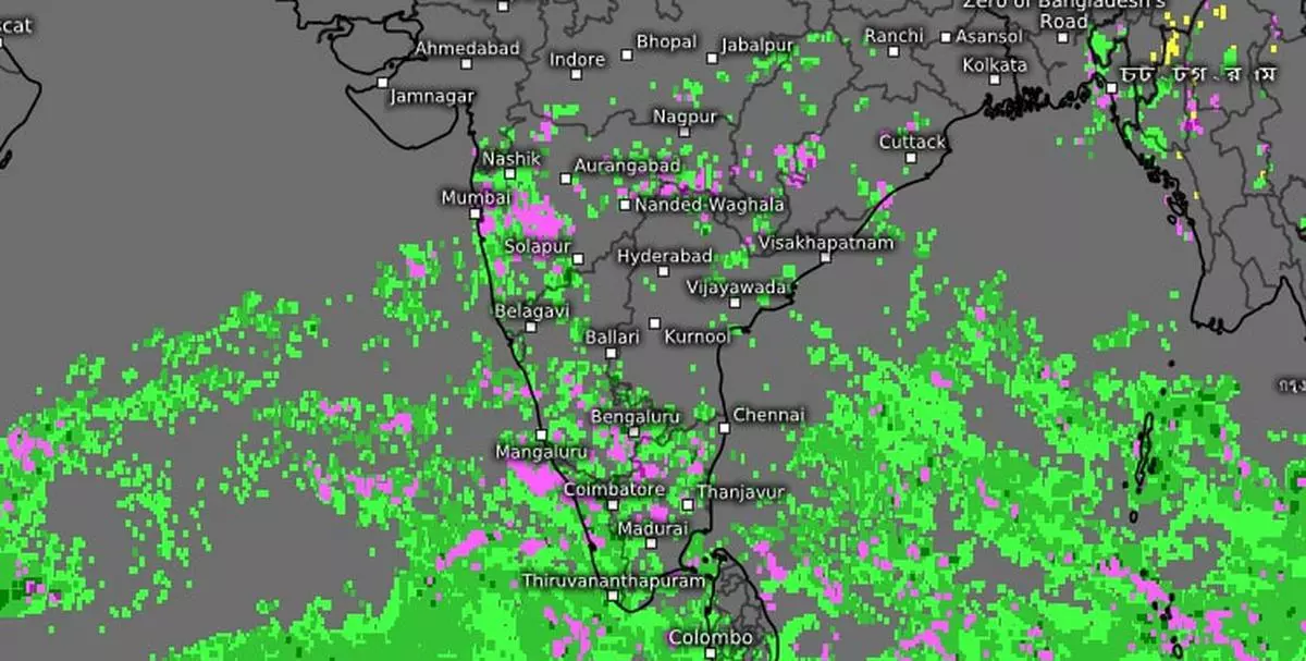 Tamil Nadu, Kerala and Karnataka over the mainland are expected to receive the bulk of showers forecast until Tuesday. India Meteorological Department (IMD) sees a low-pressure area forming in the Bay of Bengal soon.