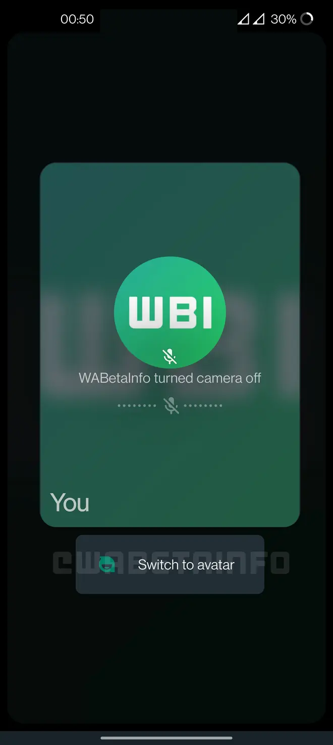 WhatsApp Video call - Switch to Avatar WhatsApp Video call - Switch to Avatar