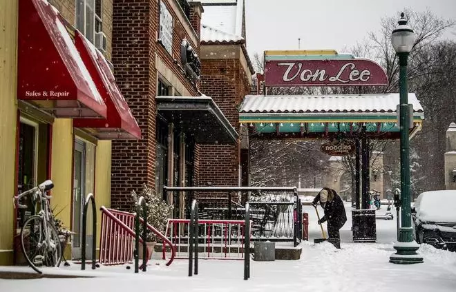 Winter storm, Bloomington, Indiana, January 5, 2025