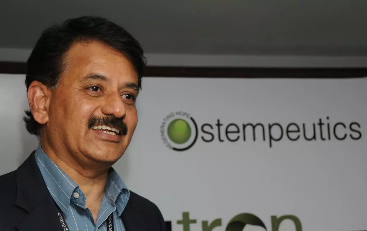 File photo: B N Manohar, CEO, Stempeutics Research 