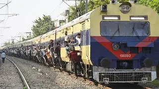 Patna: Passengers travel on a crowded train to their hometown for the 'Diwali' celebrations in Patna, Sunday, October 19, 2025