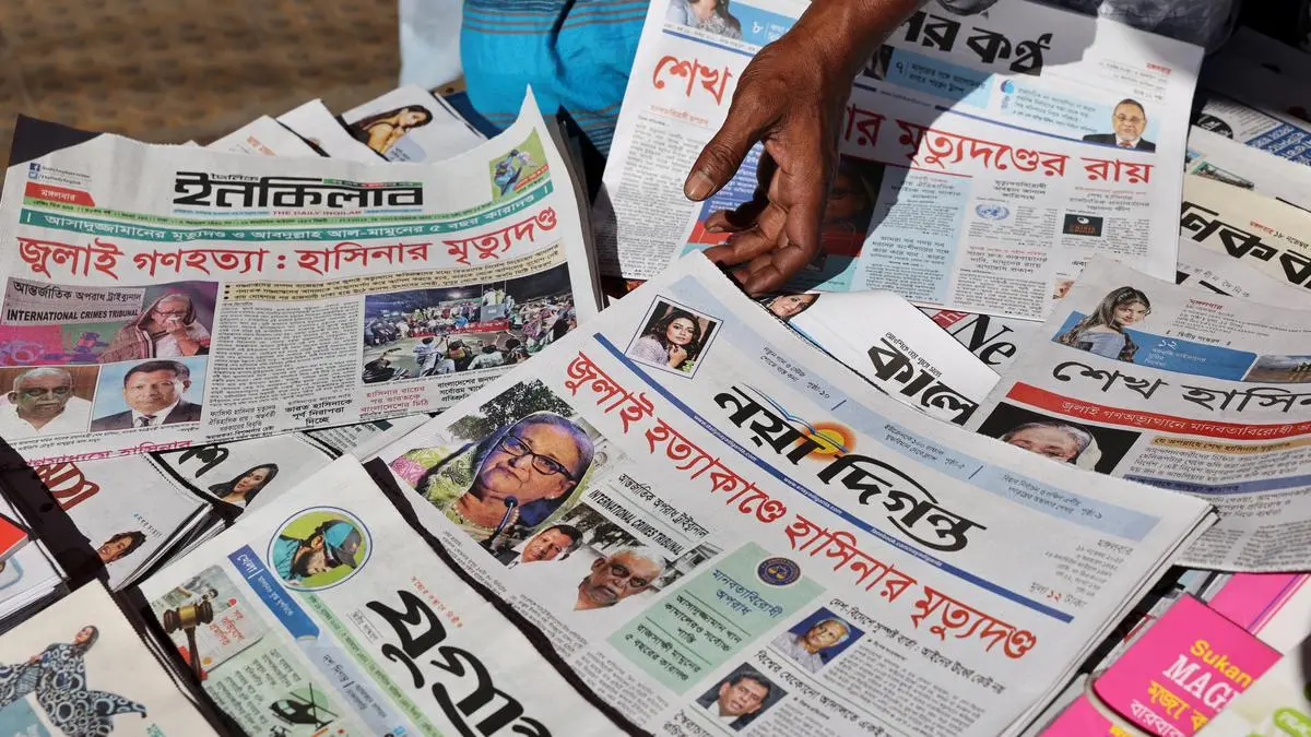 Bangladesh’s interim govt warns media against airing statements of ‘convicted, fugitive’ Sheikh Hasina