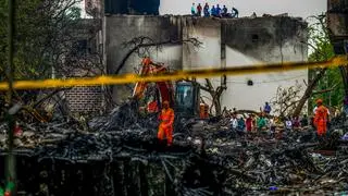 Air India Ahmedabad - London flight crash site in Ahmedabad, Gujarat on Friday June 13, 2025.