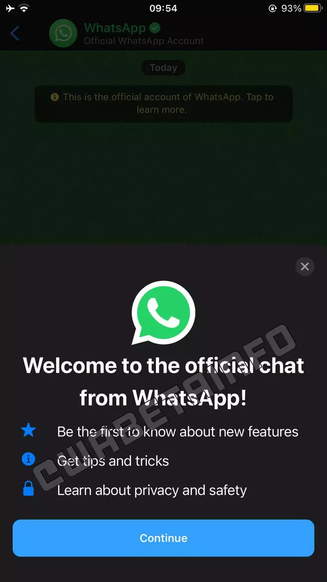 WhatsApp special chat feature