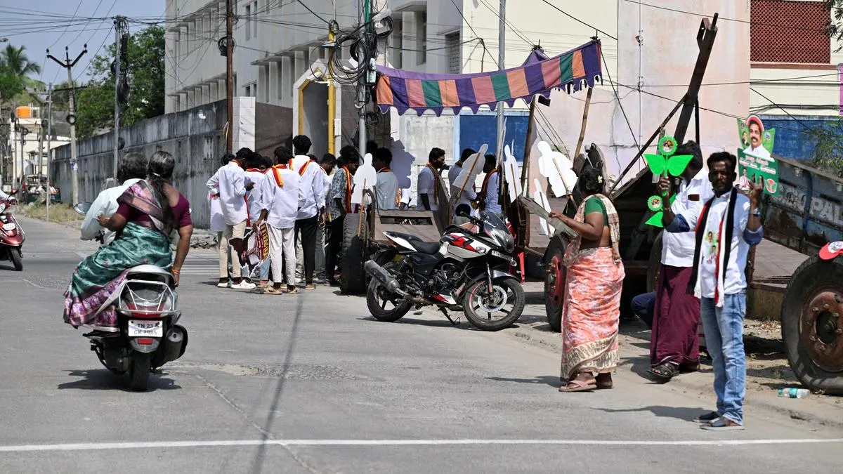 Despite 2-4°C above normal April temperatures, people troop in steadly to cast votes